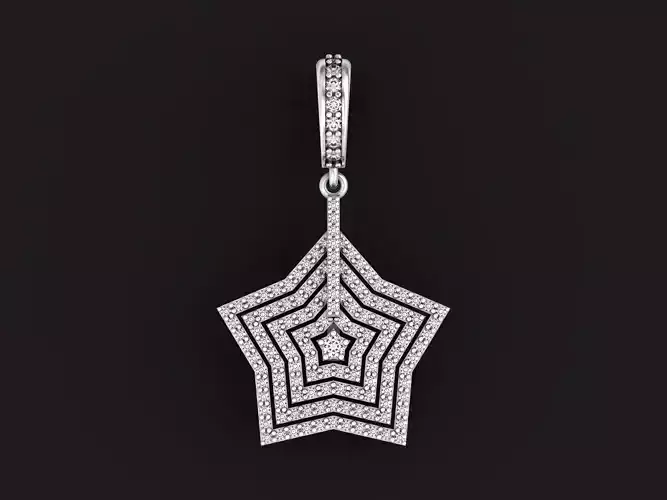 star pendant with diamonds 437