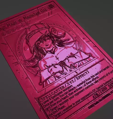 Magi Magi Magician Gal-Card-Yugioh 3D print model
