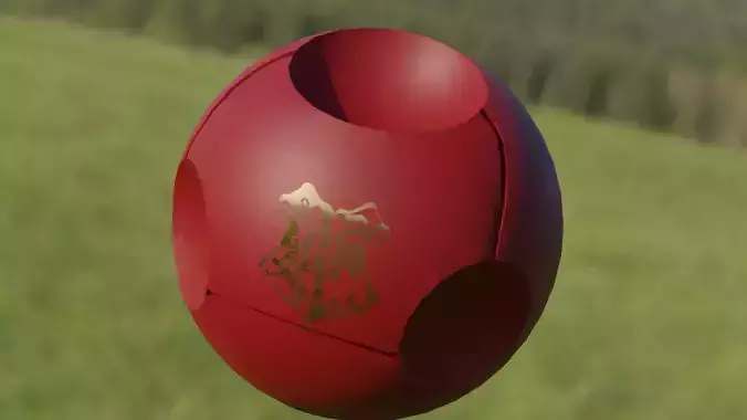 Quidditch Quaffle Low-poly 3D model