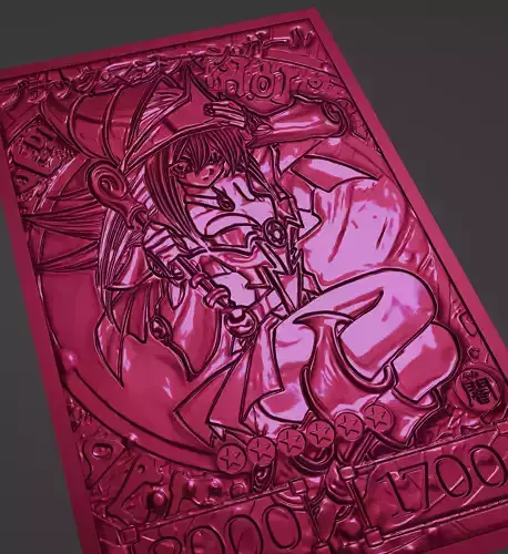 Dark Magician Girl Art-card-Yugioh