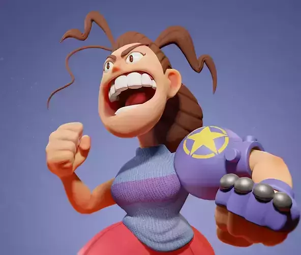 Stylized Girl 3D model