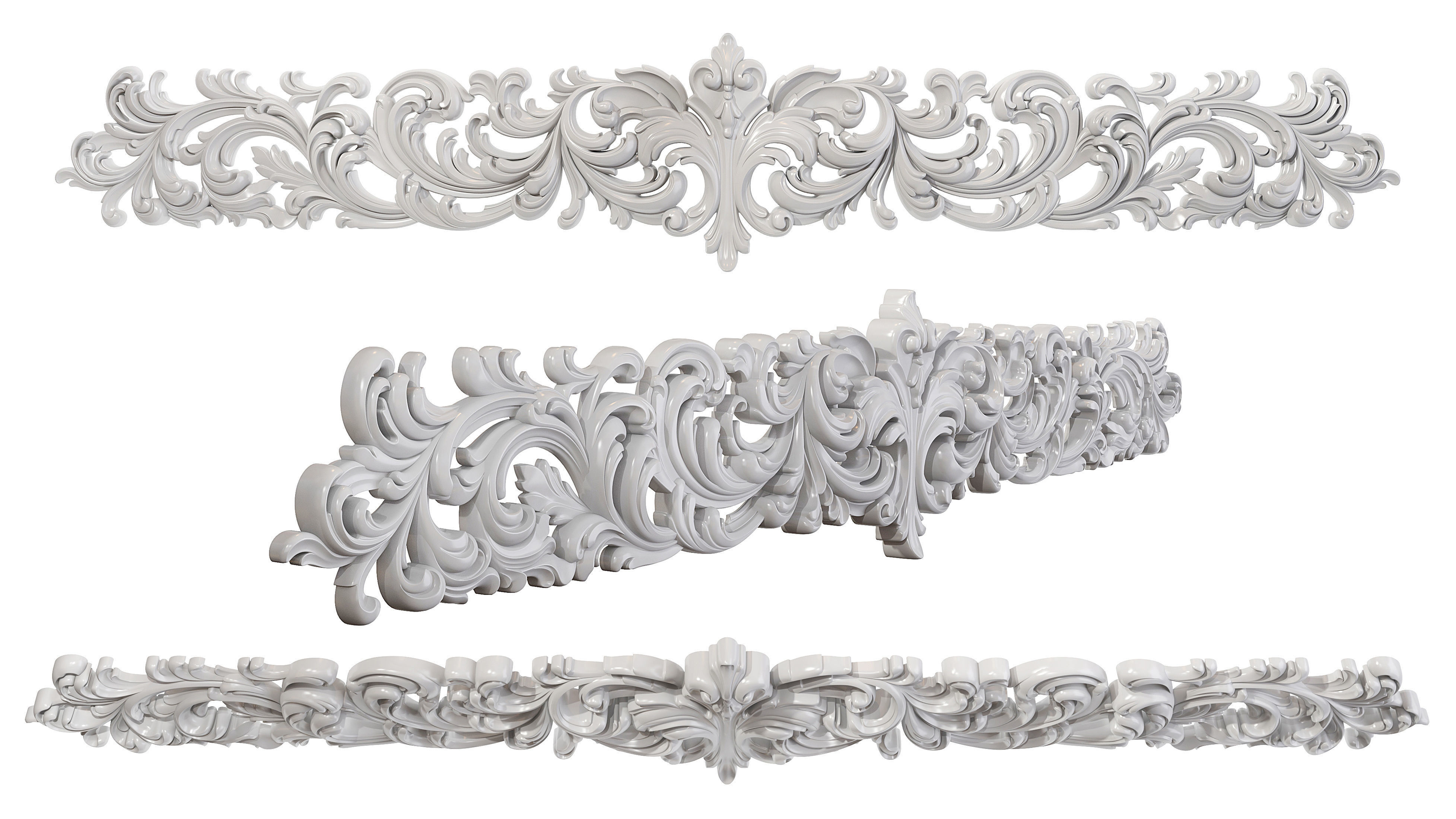 Classic carved 189 3D model_4