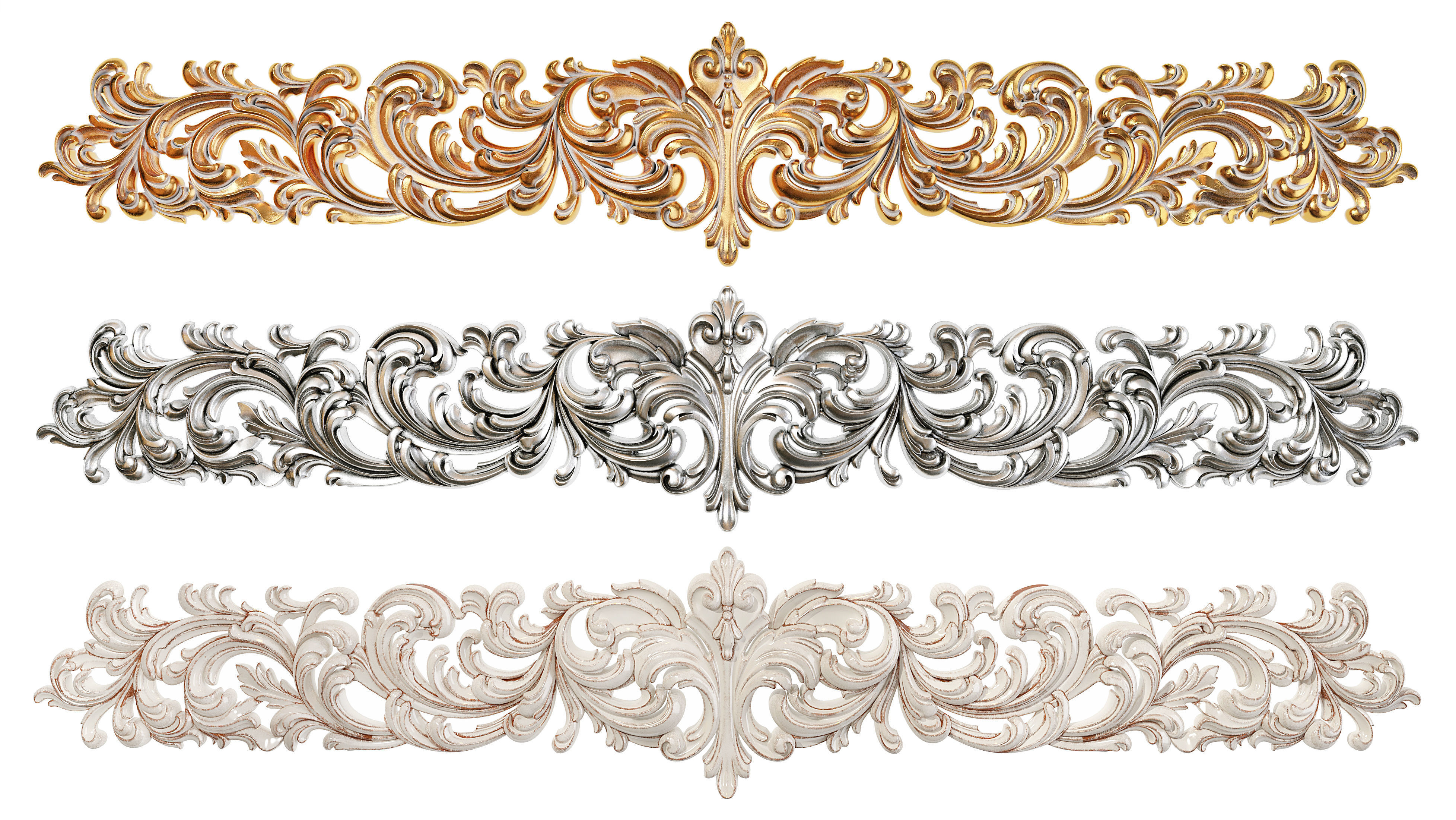 Classic carved 189 3D model_6