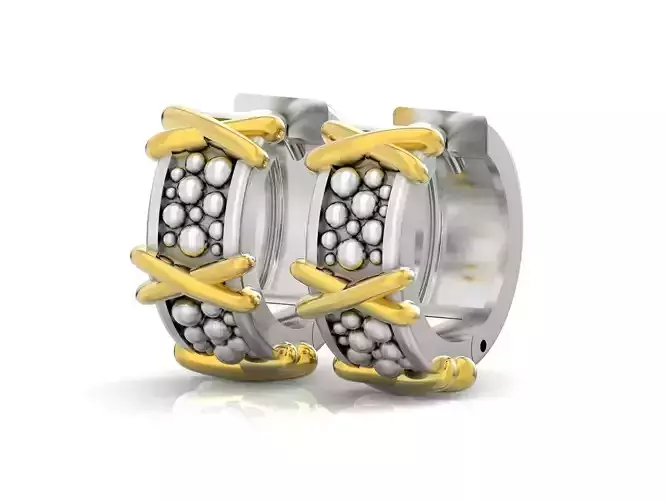  tiffany earrings cross 348  3D print model