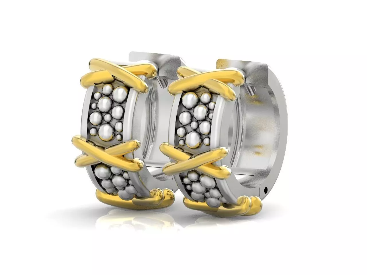 tiffany earrings cross 348 3D print model