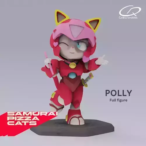 Anime Series - Samurai Pizza Cats - Polly  3D print model