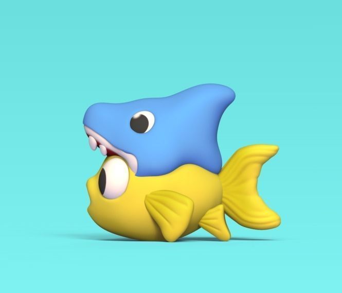 Fish Shark Hat 3D print model_2