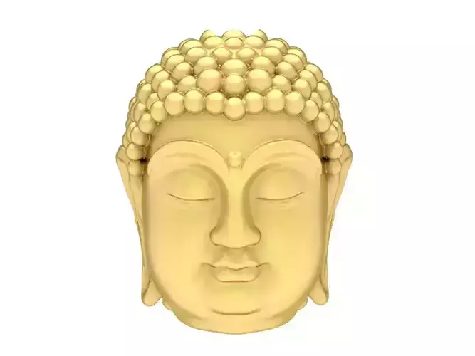 24k fengshui lucky head buddha charm 3695