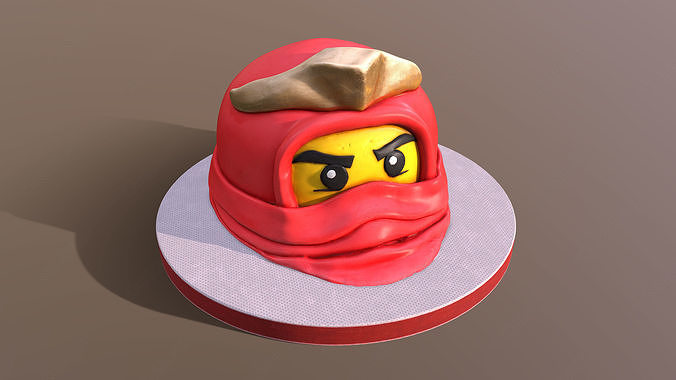 Ninja Head Cake 3D model
