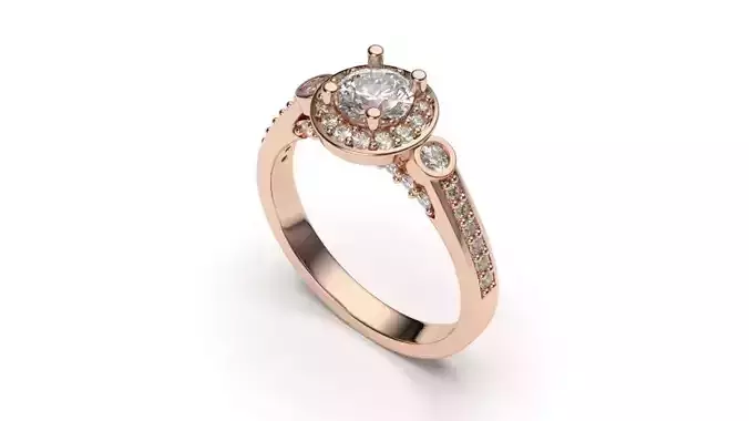 solitaire with ring sizes  8 part S25