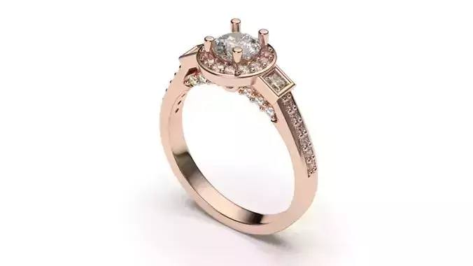 solitaire with ring sizes  8 part S26