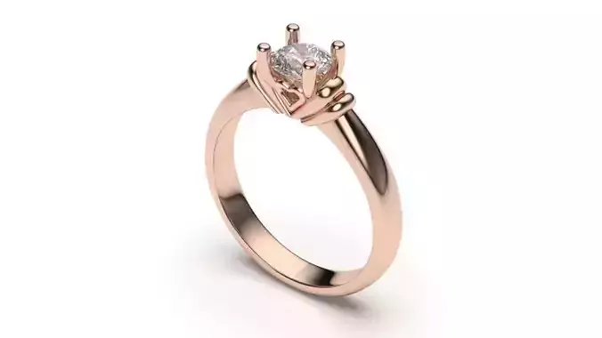 solitaire with ring sizes  8 part S28