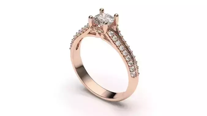 solitaire with ring sizes  8 part S29