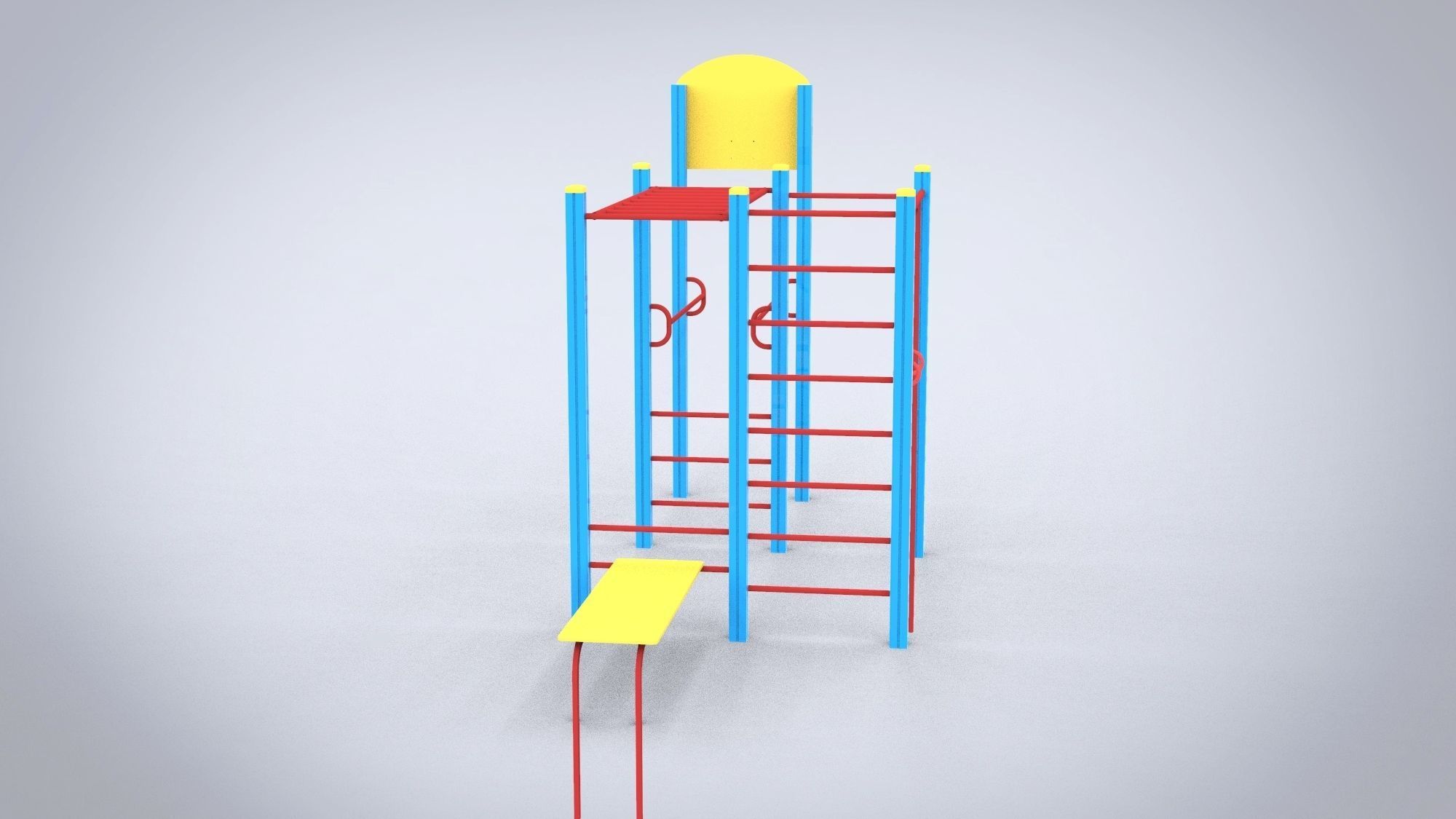 Playground for kids 3D model_6