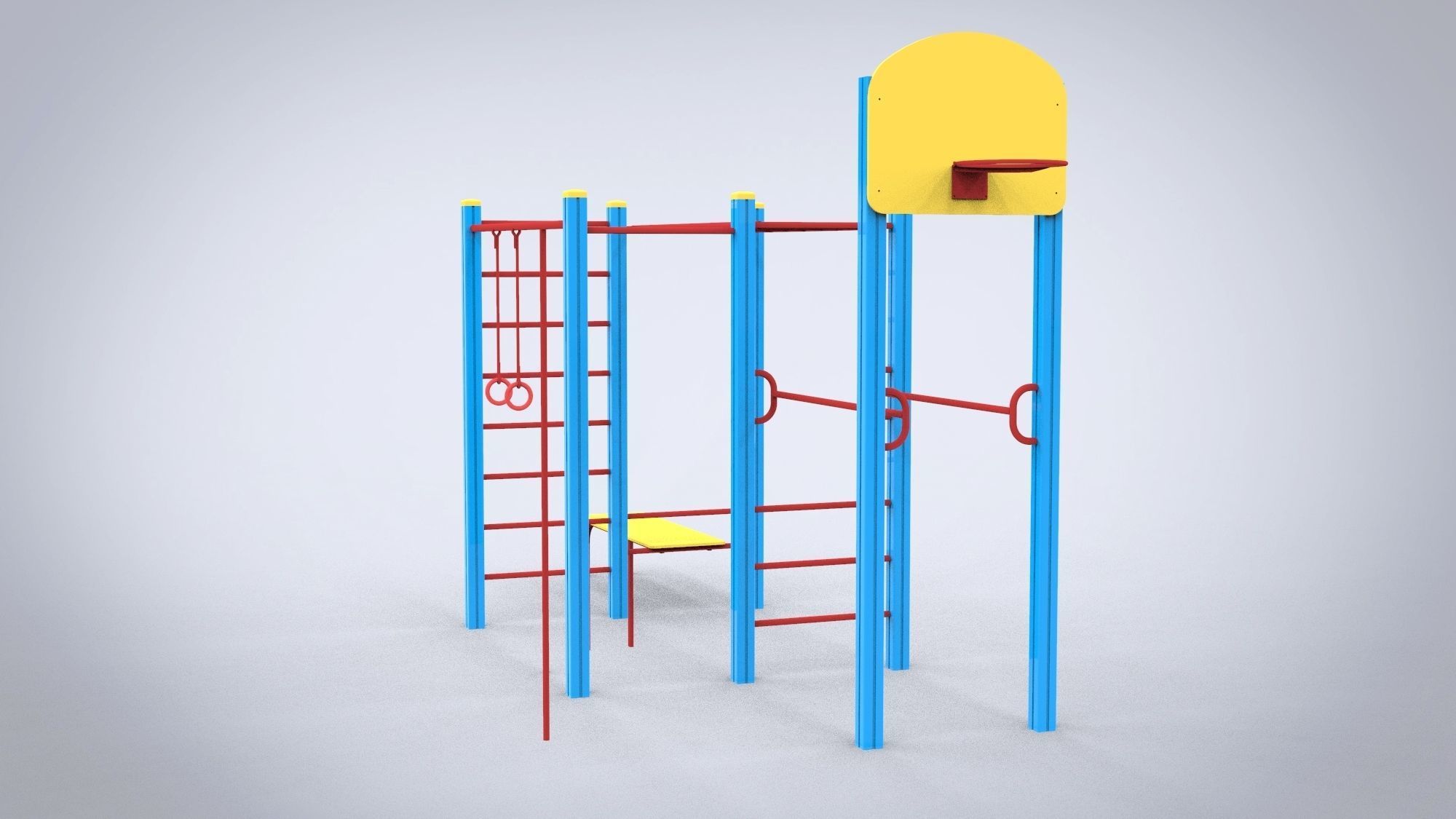 Playground for kids 3D model_7