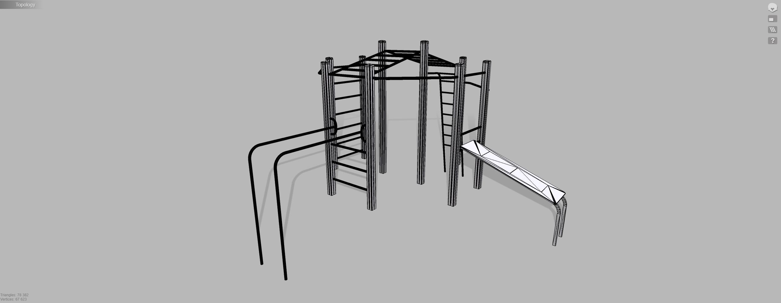 Playground for kids 3D model_8