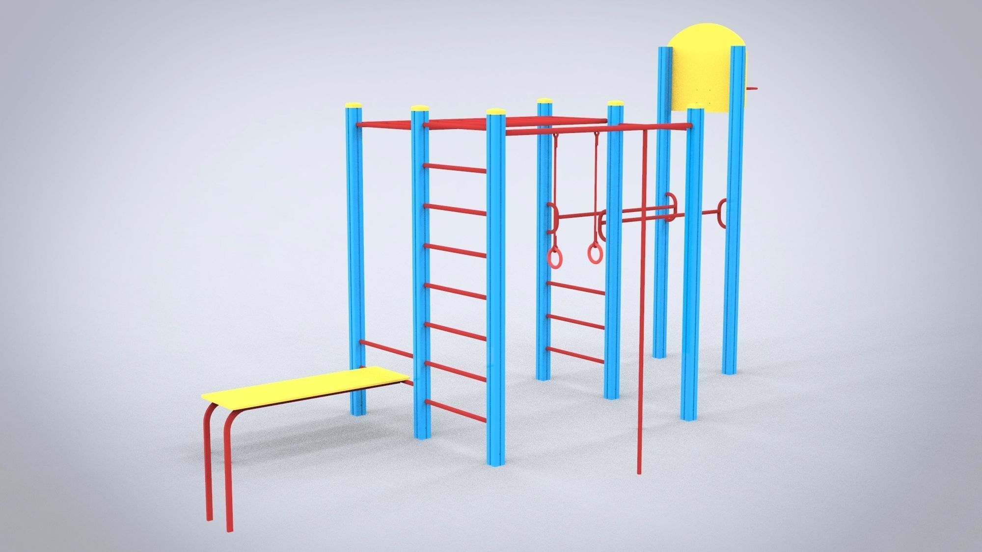 Playground for kids 3D model_5
