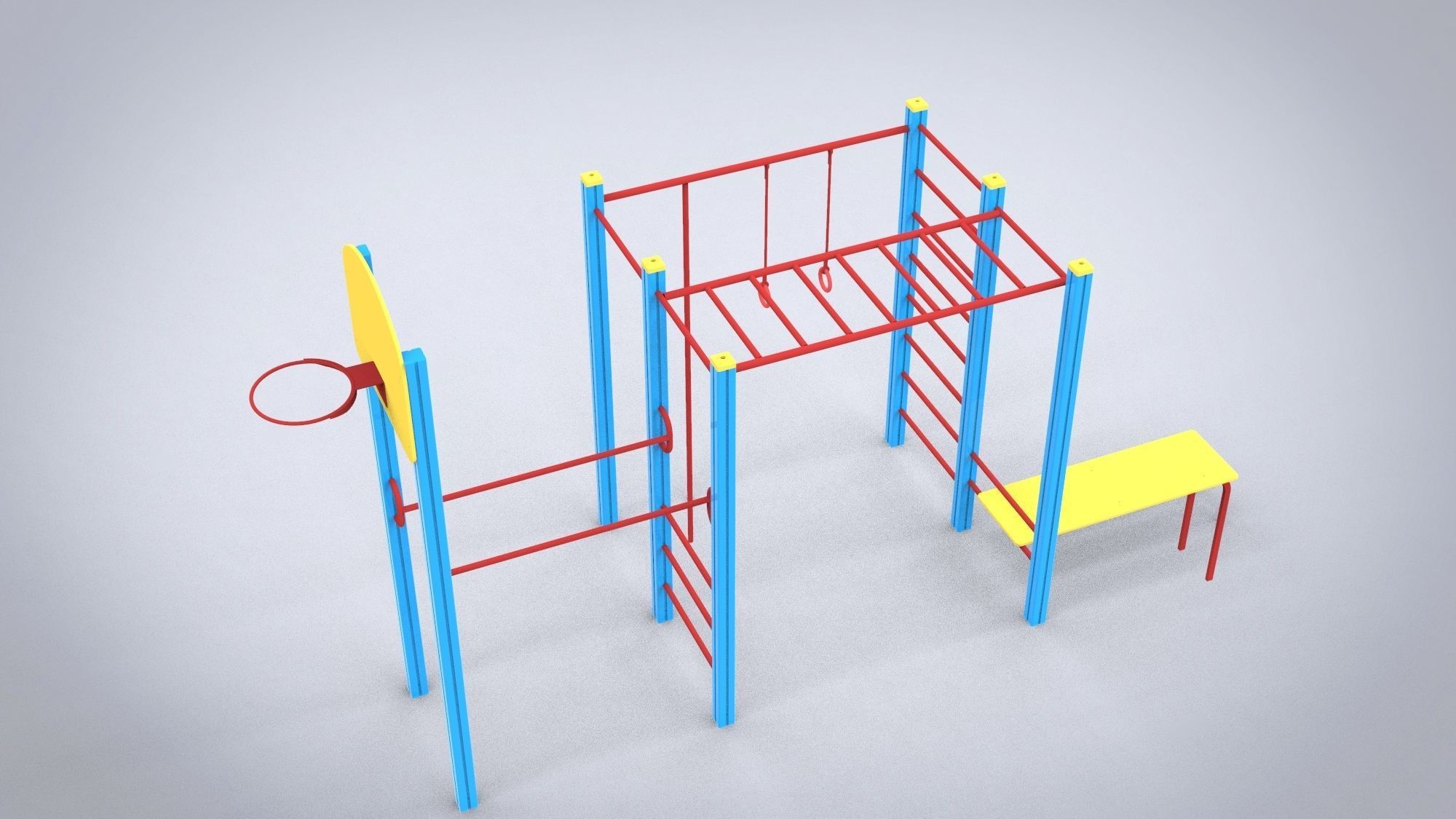 Playground for kids 3D model_3