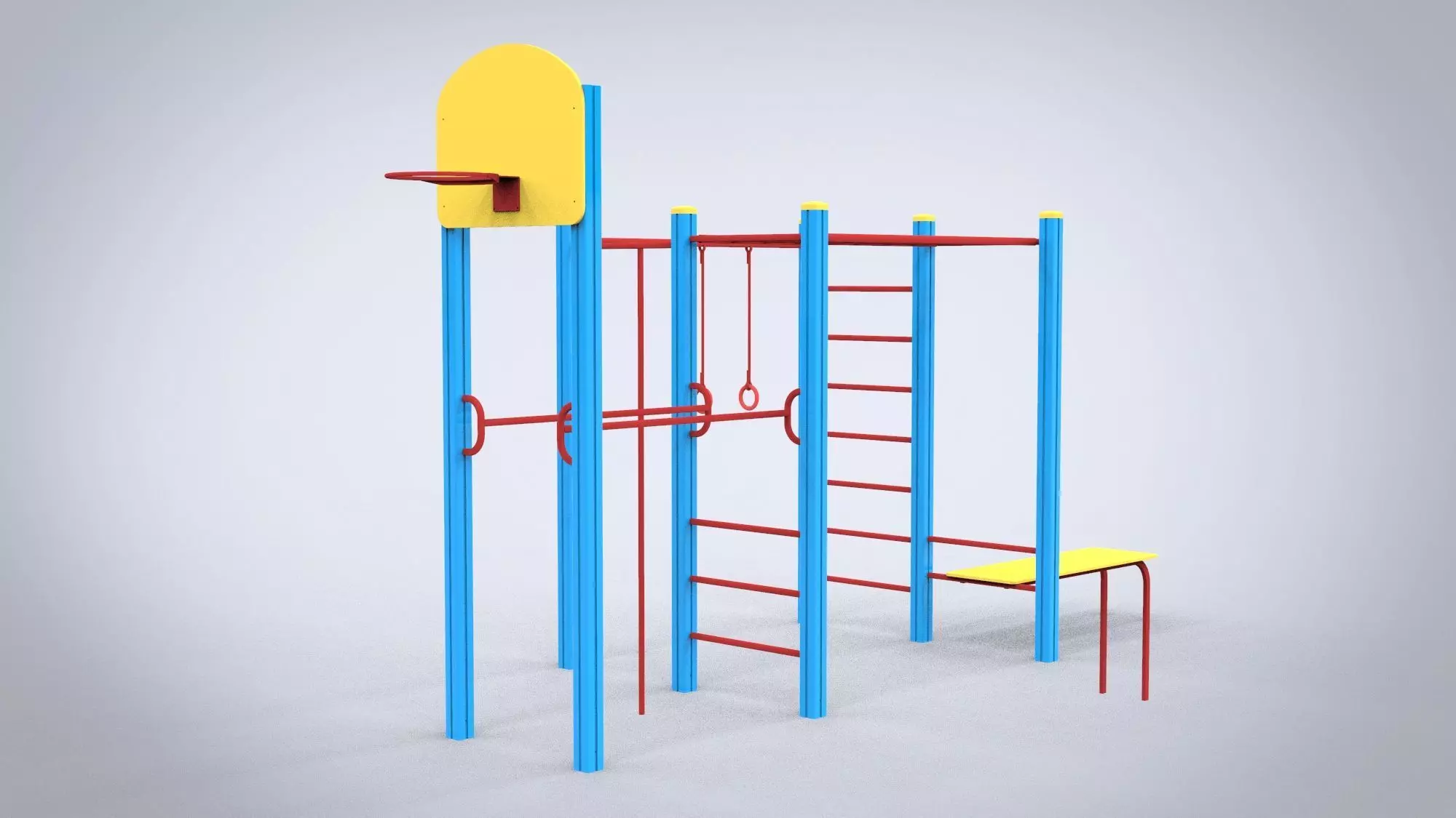 Playground for kids 3D model_0