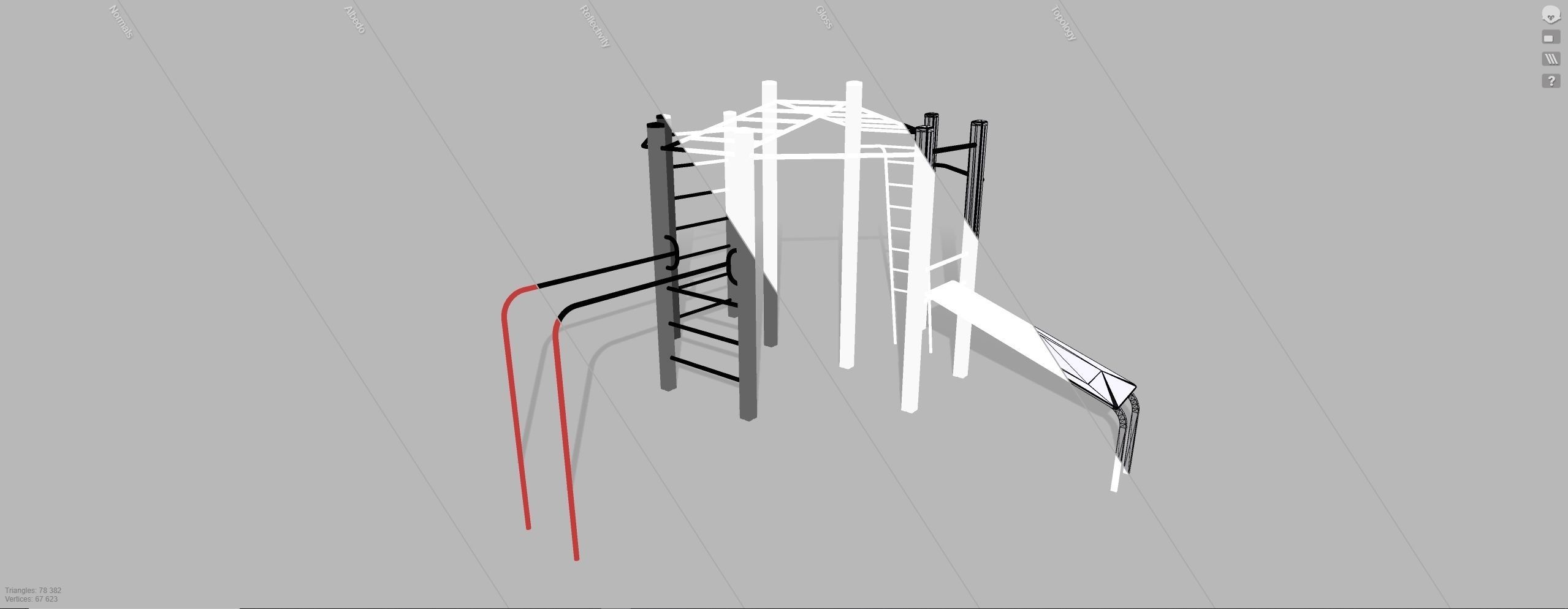 Playground for kids 3D model_9