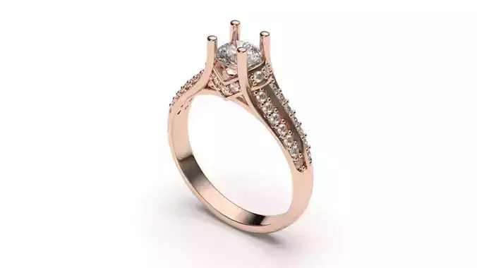 solitaire with ring sizes  8 part S31