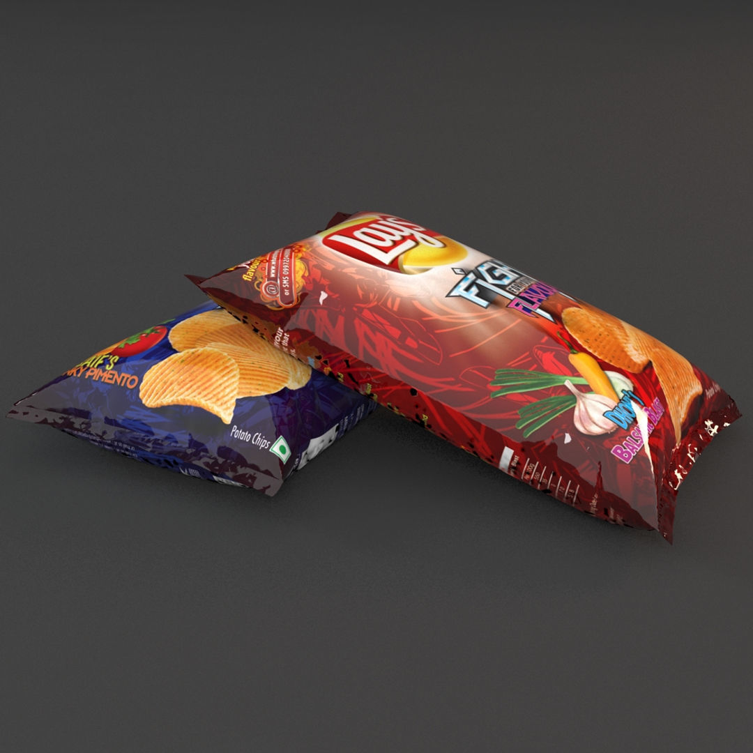 Potato Chips 3D model_2