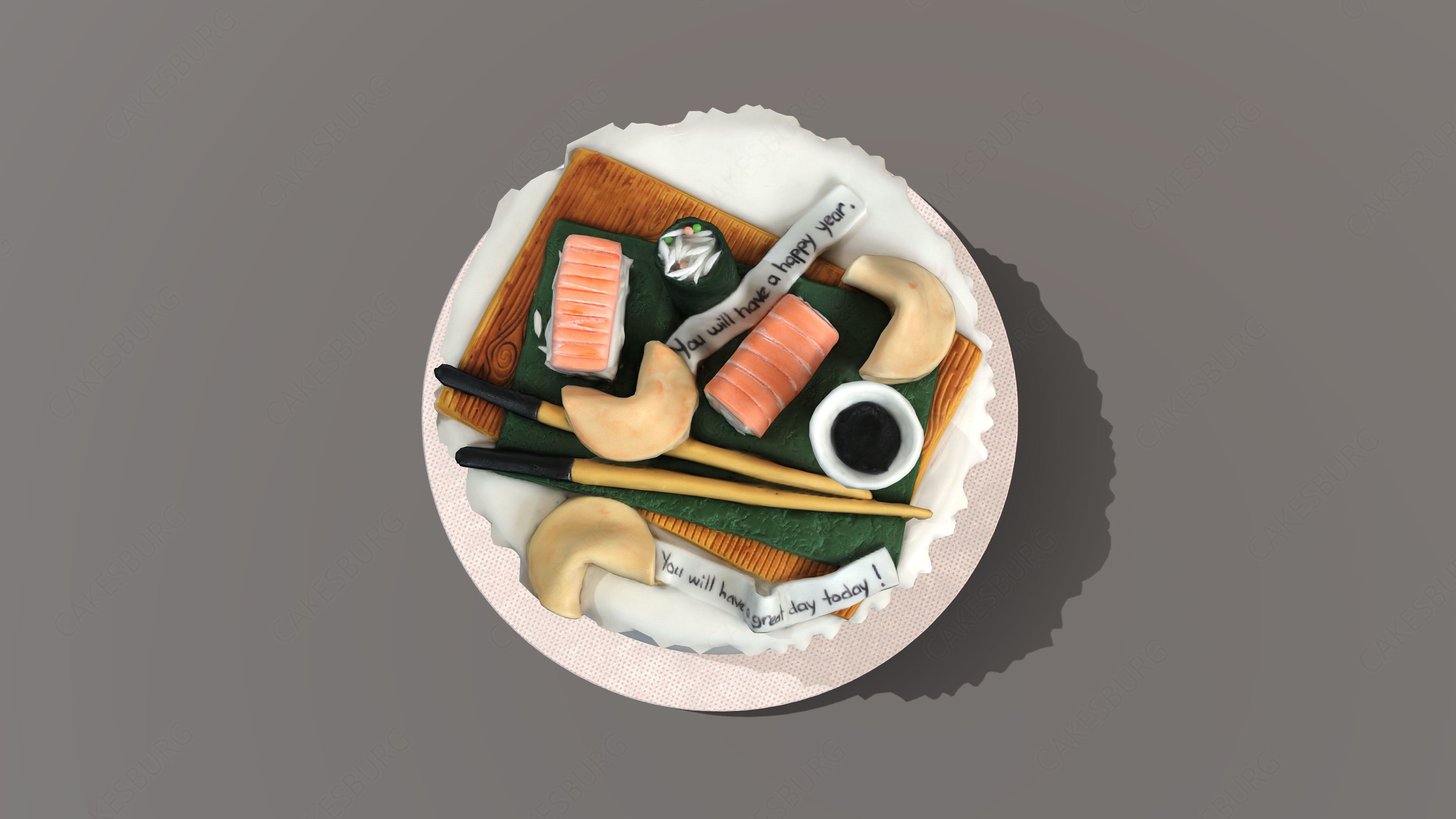 Sushi Cake 3D model_2