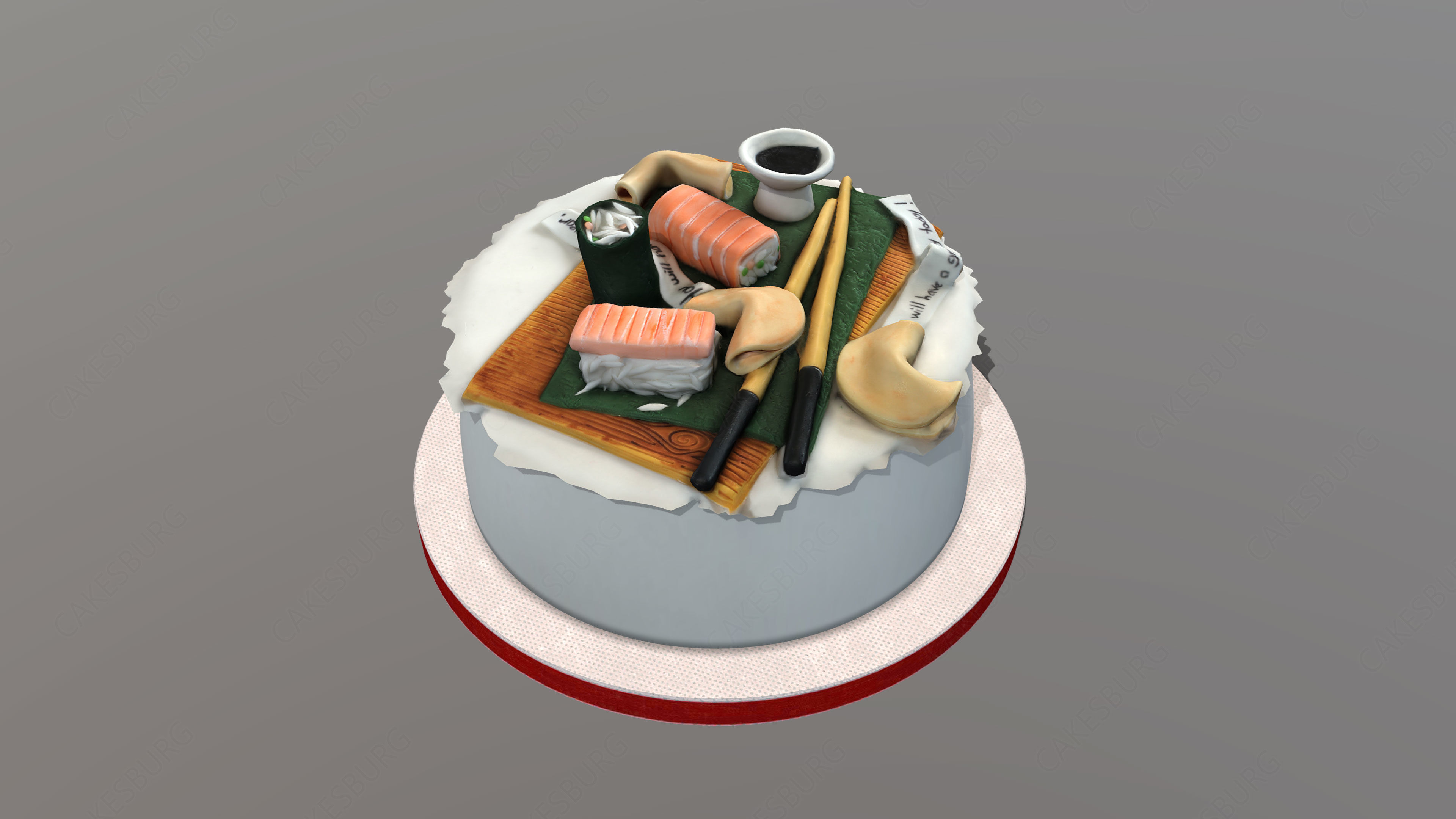 Sushi Cake 3D model_1