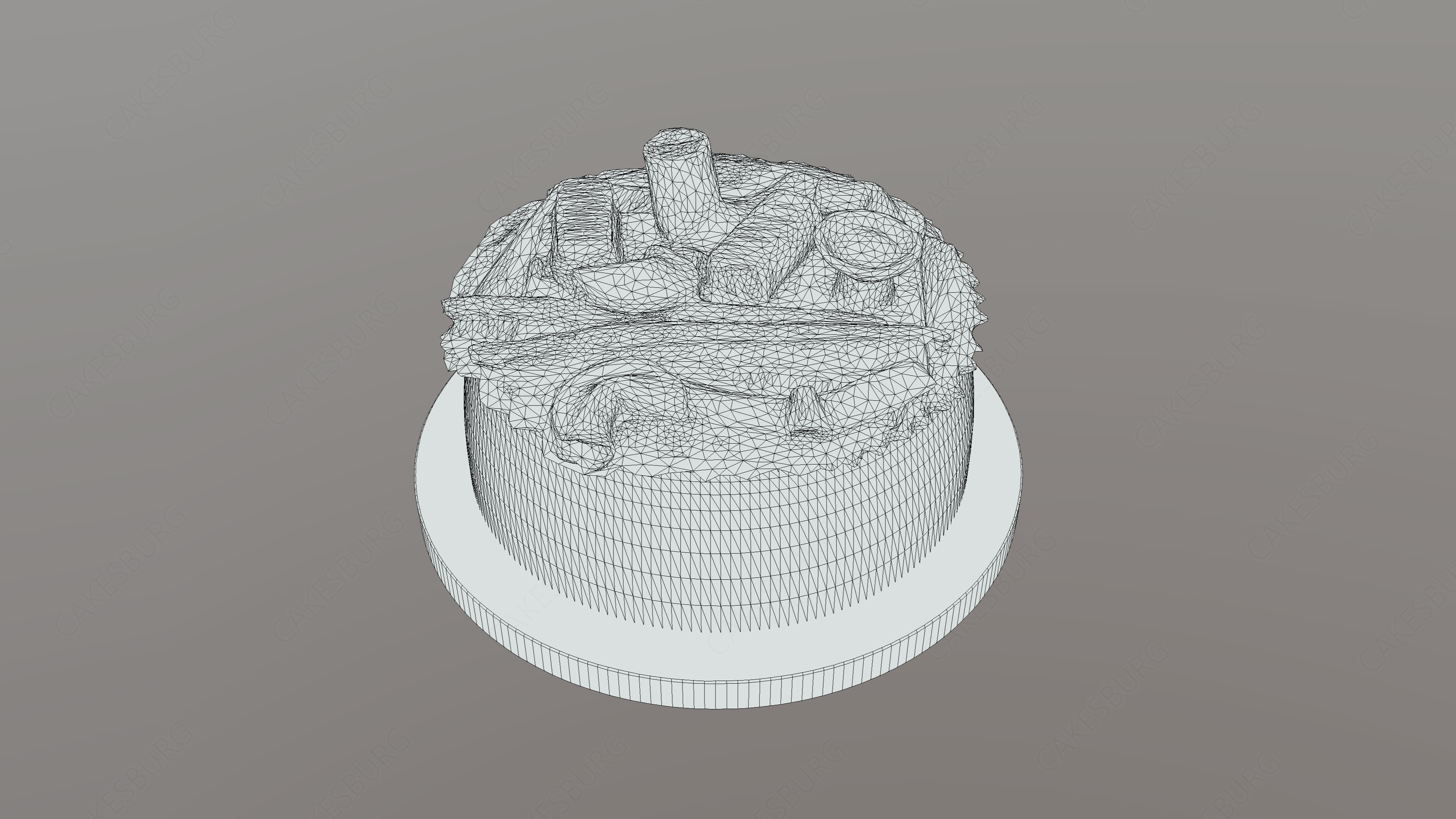 Sushi Cake 3D model_5