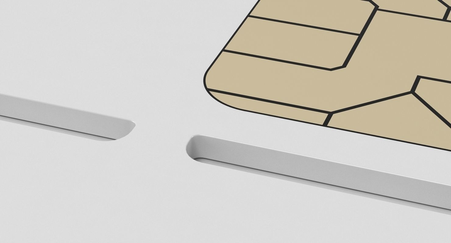 SIM Card 3D model_2