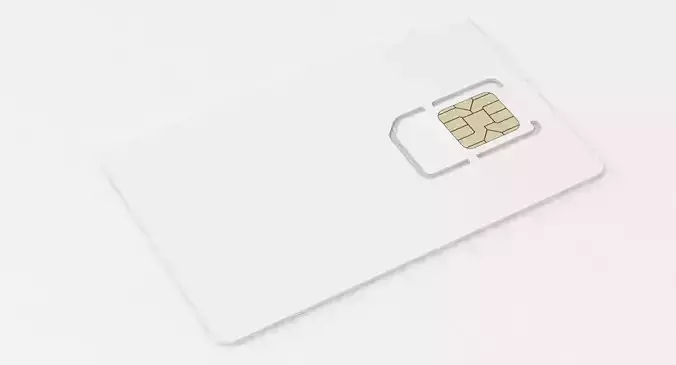 SIM Card 3D model