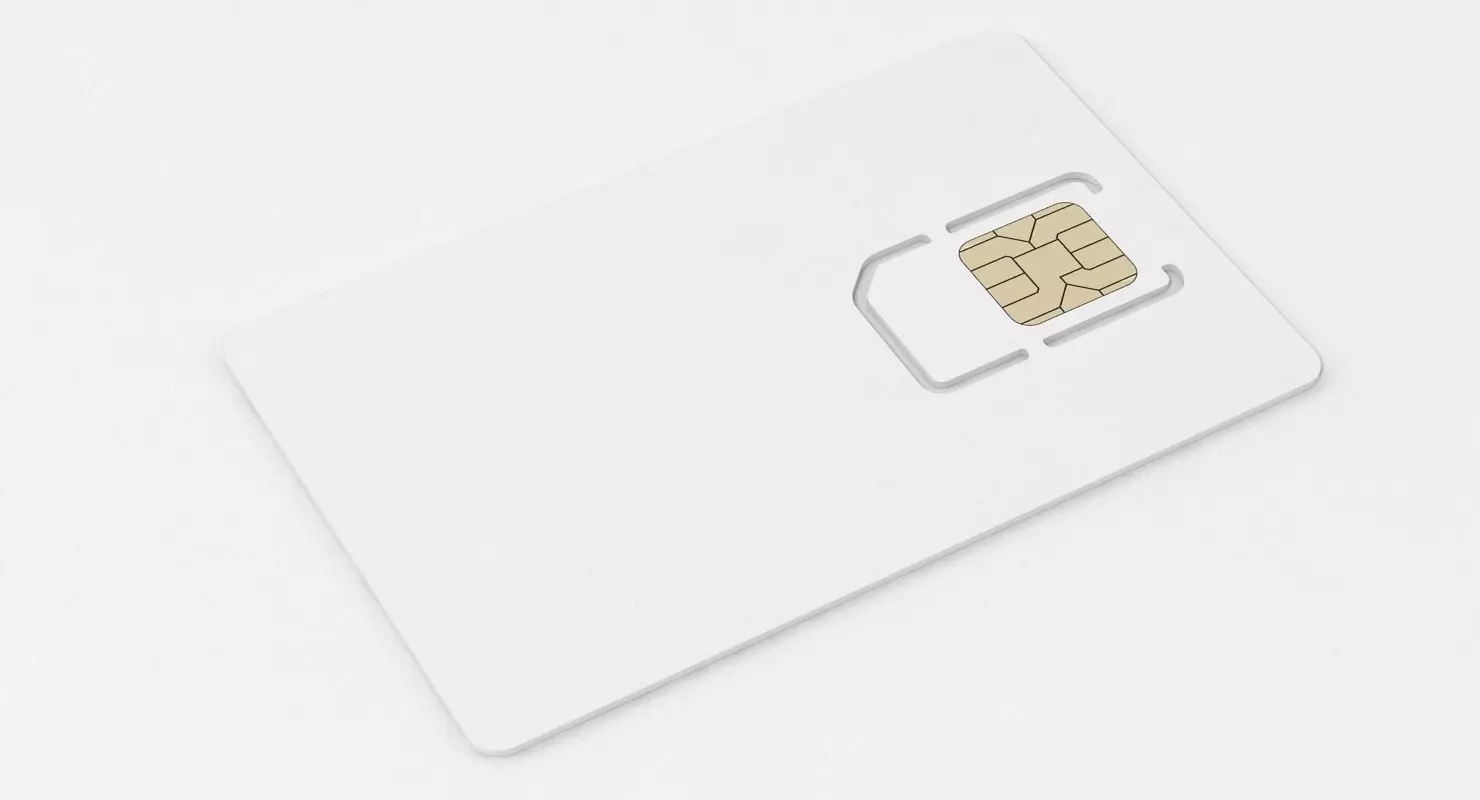 SIM Card 3D model_0