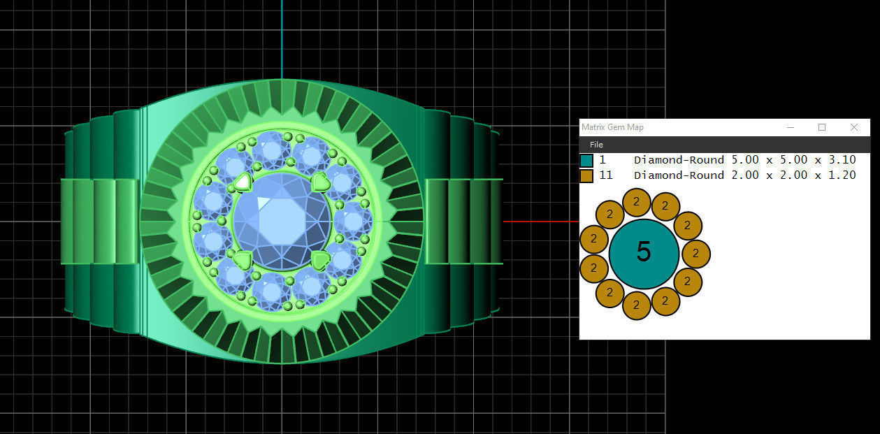 Ring 55  3D print model_7