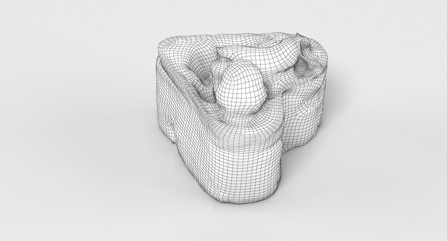 Heart Cake 005 3D model_6