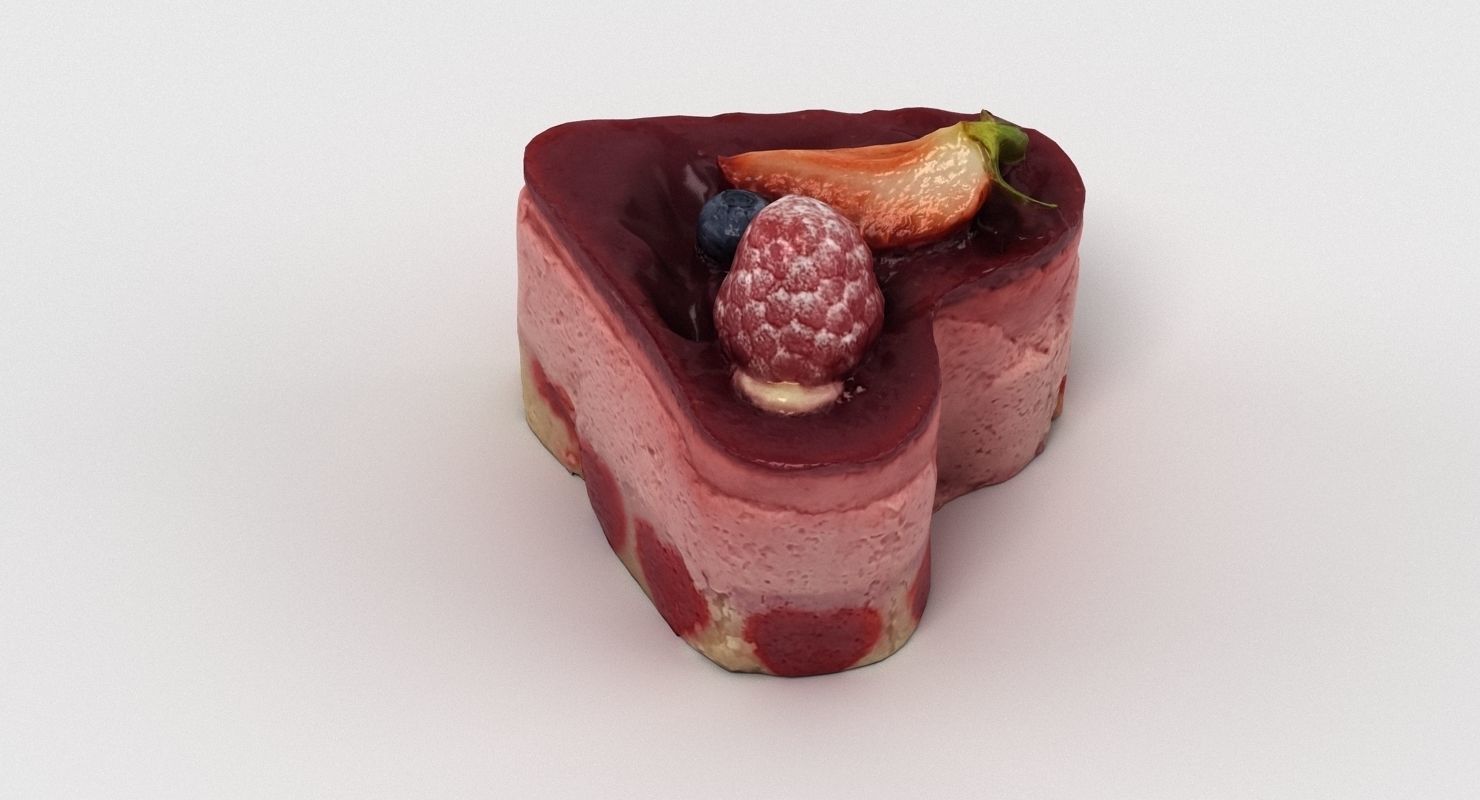 Heart Cake 005 3D model_5