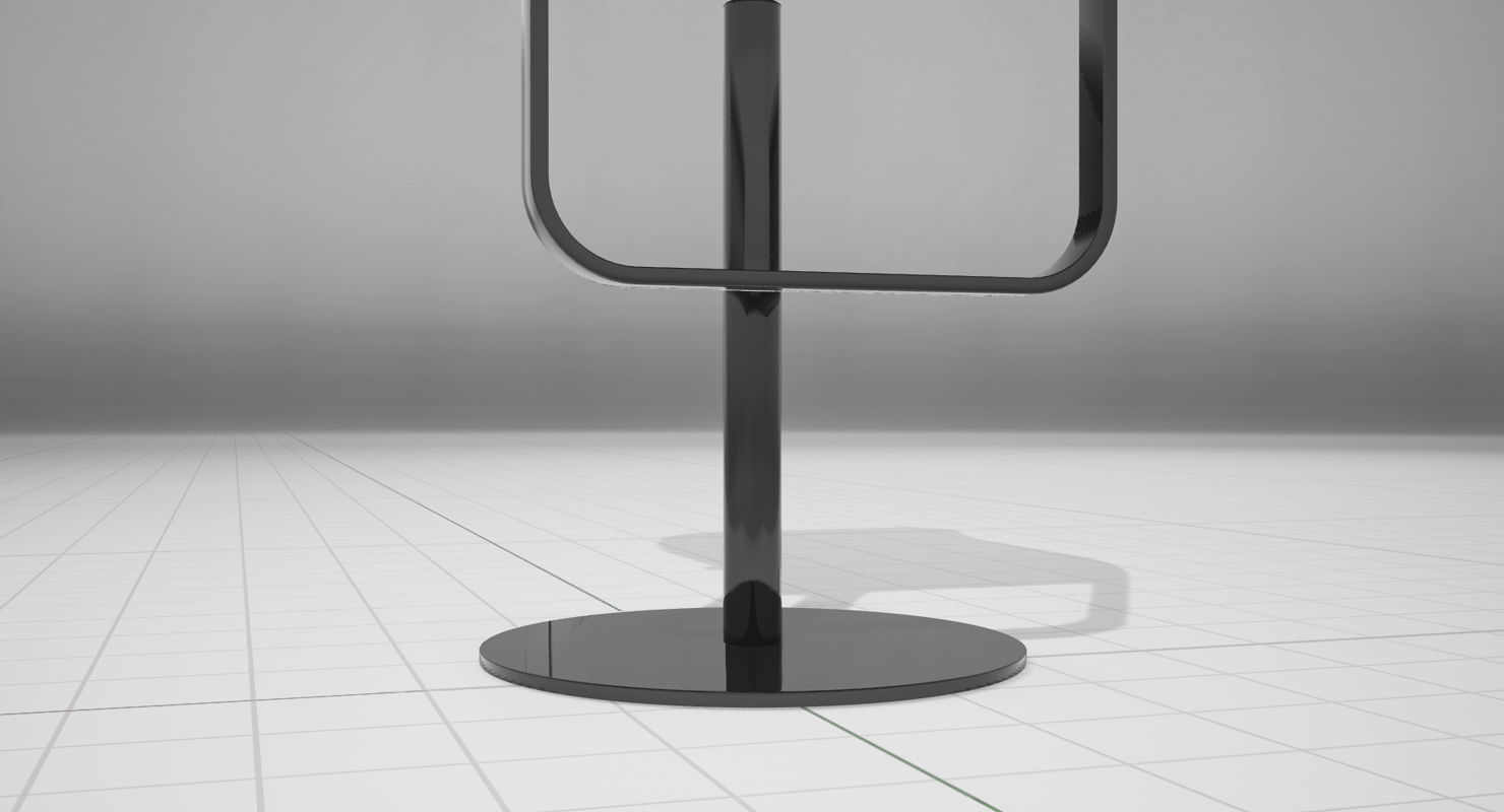 LEM Piston Bar Stool UE4 Low-poly 3D model_8