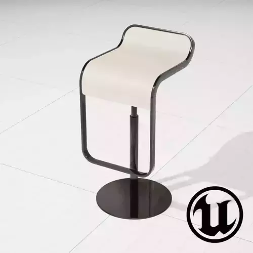 LEM Piston Bar Stool UE4 Low-poly 3D model