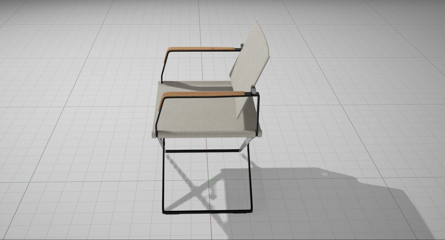 Dedon Seax Chair UE4 Low-poly 3D model_6