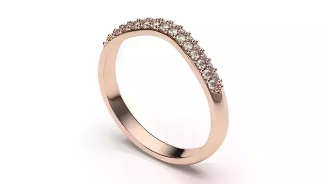 solitaire with ring sizes  8 part S34