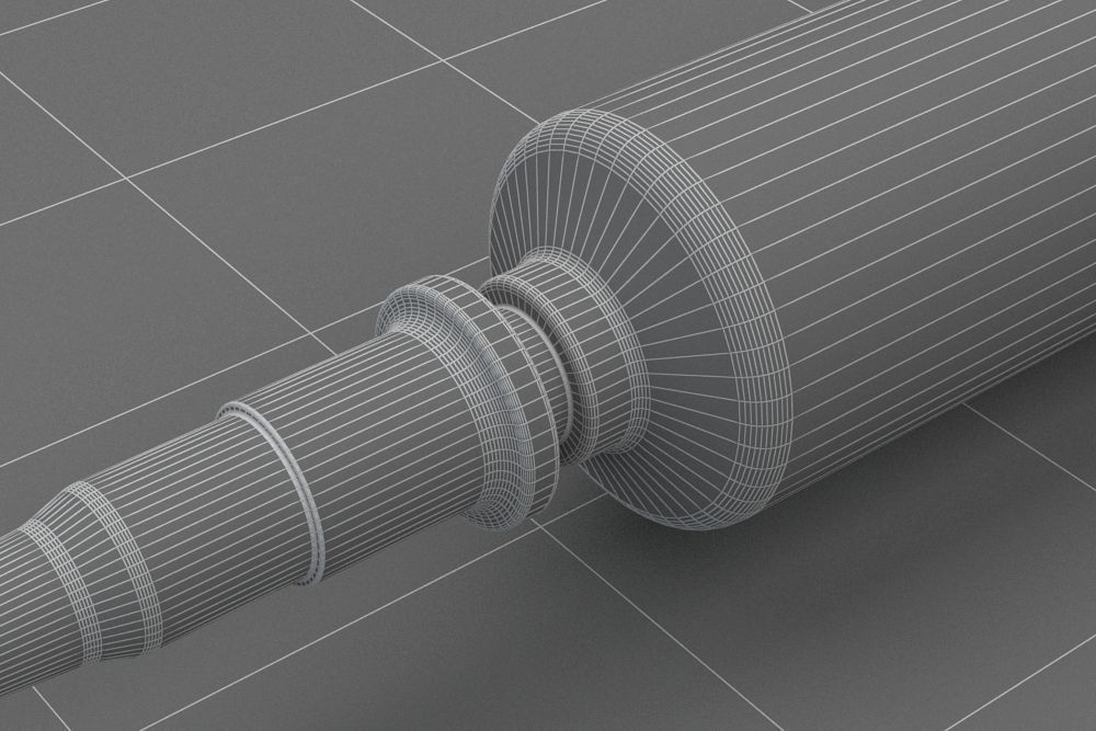 Syringe injection 3D model_12