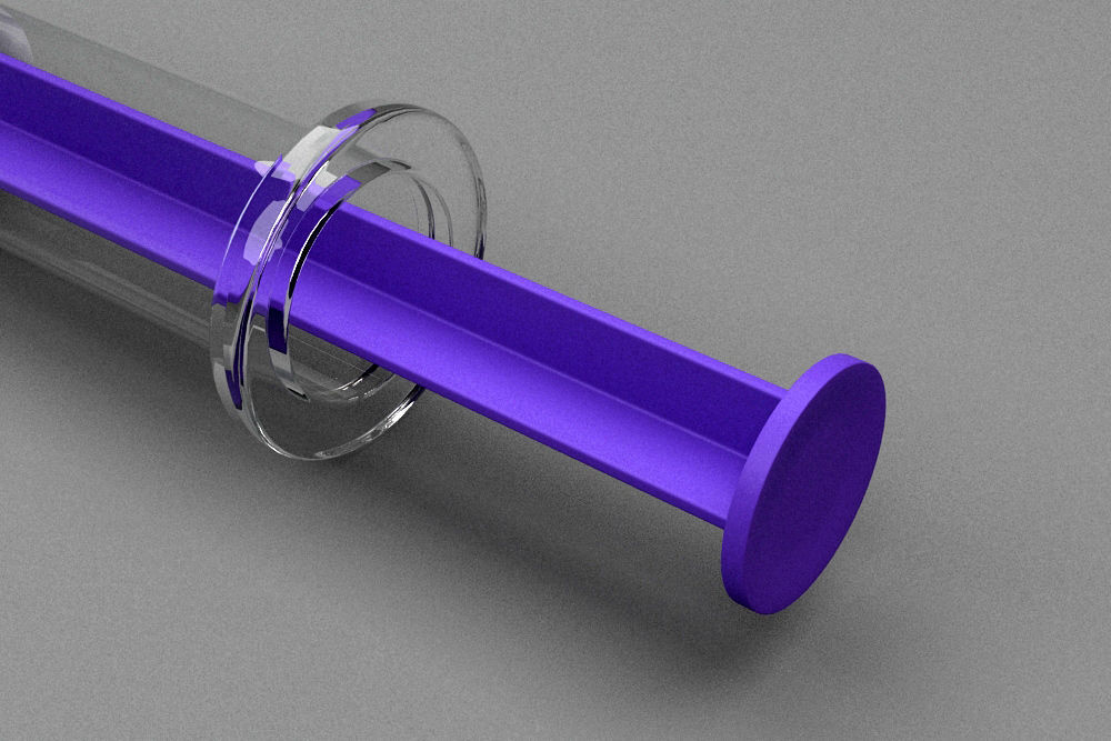 Syringe injection 3D model_6