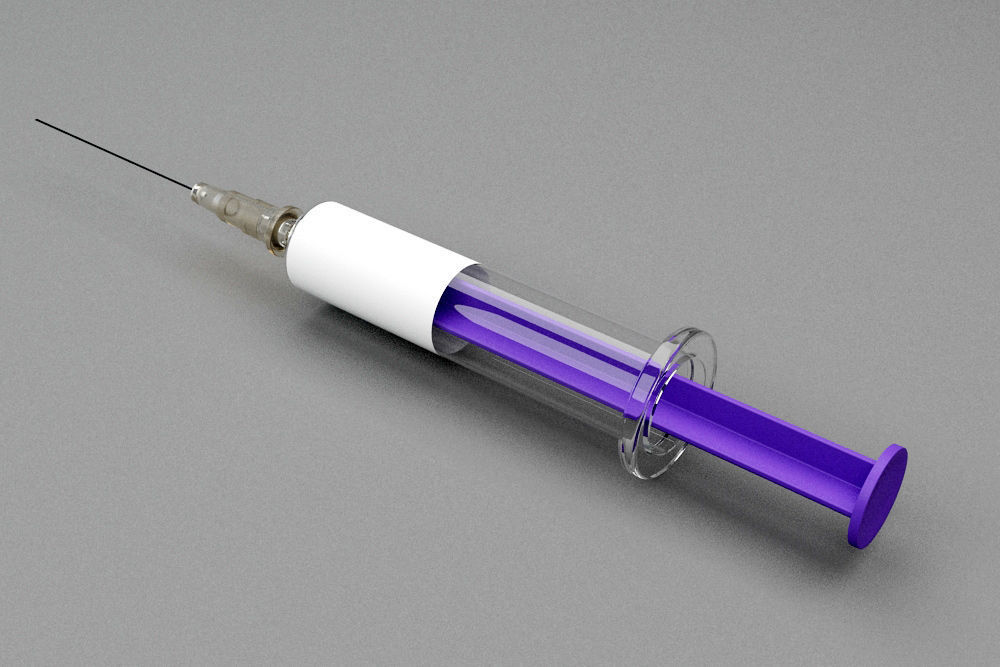 Syringe injection 3D model_8
