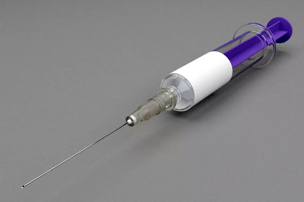 Syringe injection 3D model_0