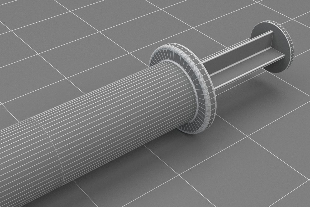 Syringe injection 3D model_13