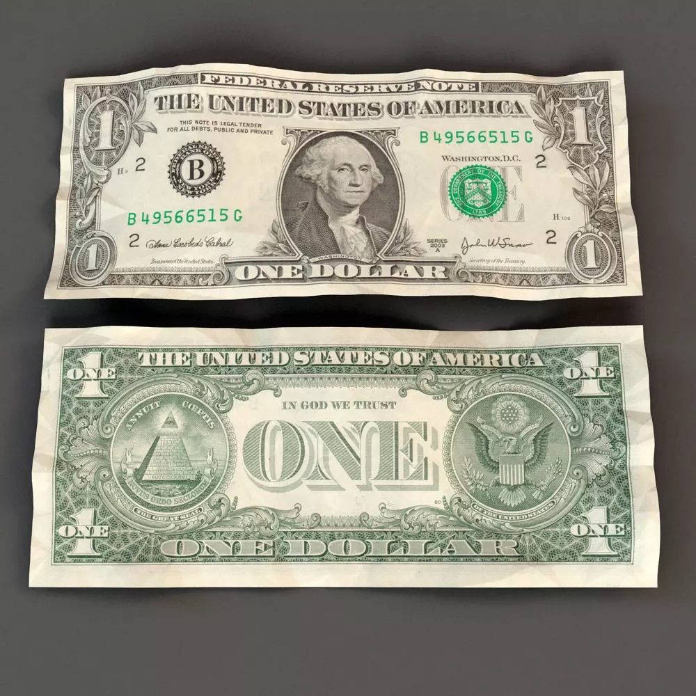 Dollar Bill 3D model_0