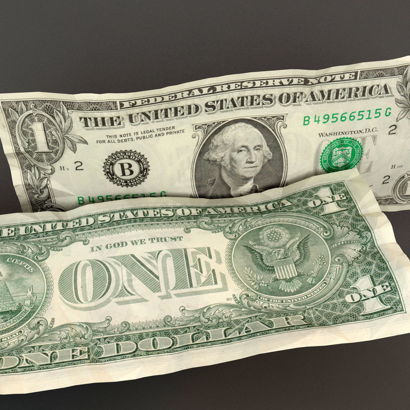 Dollar Bill 3D model_5