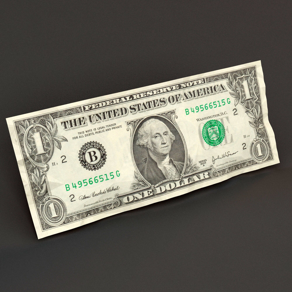 Dollar Bill 3D model_3