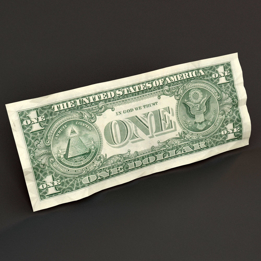 Dollar Bill 3D model_2