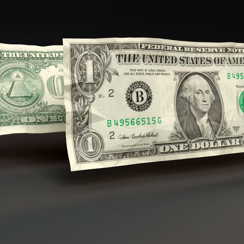 Dollar Bill 3D model_4