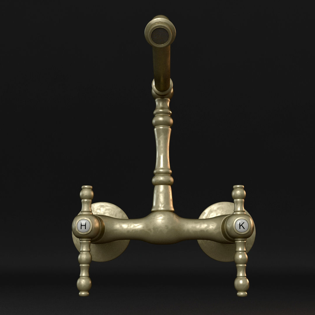 Water Faucet 1 3D model_2